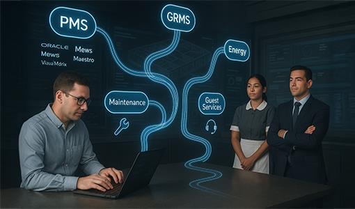 AI-driven guest journey map from booking to feedback
